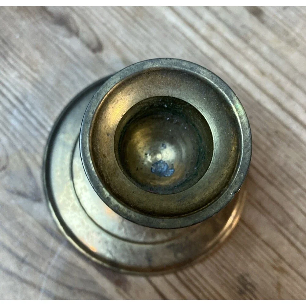 Vintage Penco traditional 3” brass candlestick Taper Candle holder made In India